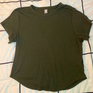 Old navy forest green ribbed shirt